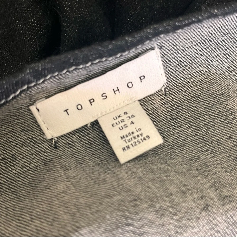Topshop black denim